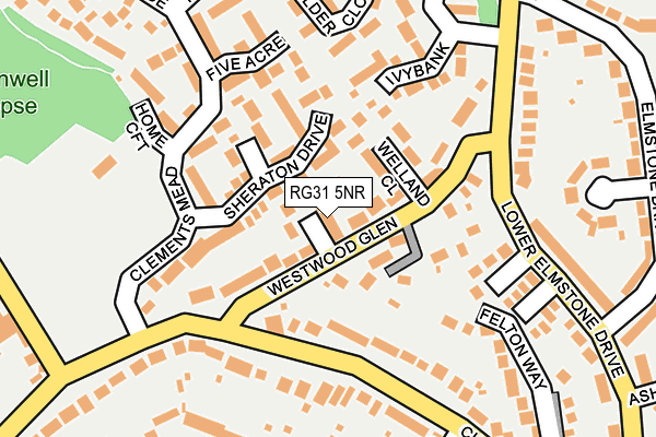 RG31 5NR map - OS OpenMap – Local (Ordnance Survey)