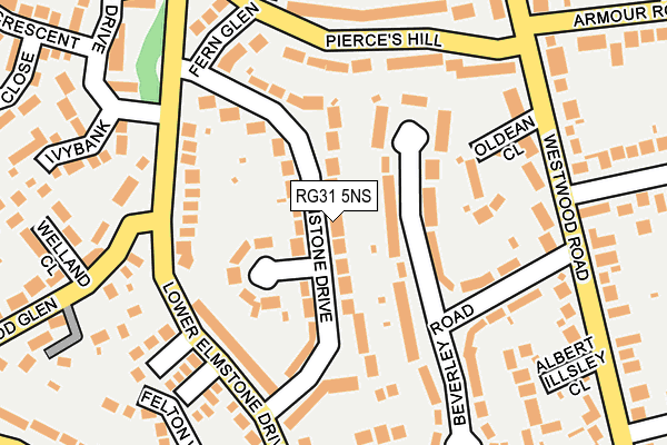 RG31 5NS map - OS OpenMap – Local (Ordnance Survey)