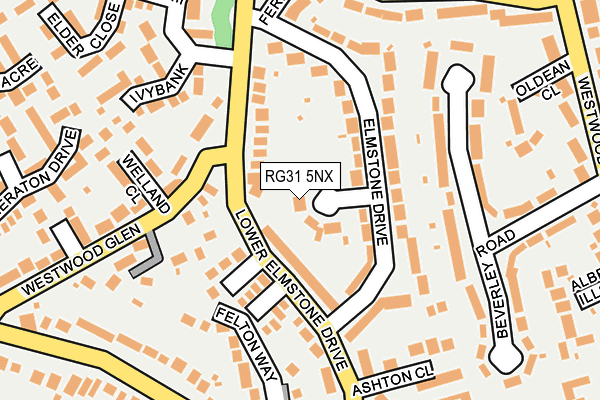 RG31 5NX map - OS OpenMap – Local (Ordnance Survey)