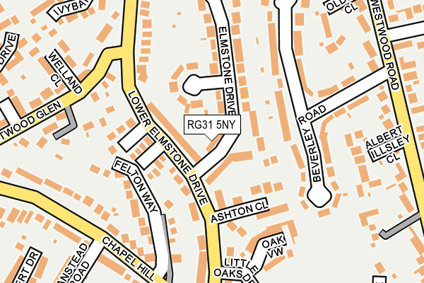RG31 5NY map - OS OpenMap – Local (Ordnance Survey)