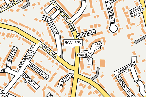 RG31 5PA map - OS OpenMap – Local (Ordnance Survey)