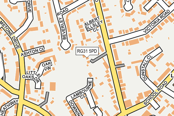 RG31 5PD map - OS OpenMap – Local (Ordnance Survey)