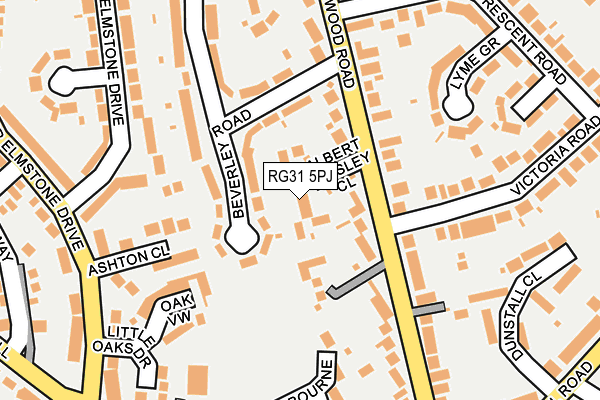 RG31 5PJ map - OS OpenMap – Local (Ordnance Survey)