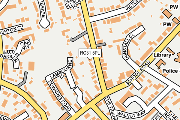 RG31 5PL map - OS OpenMap – Local (Ordnance Survey)