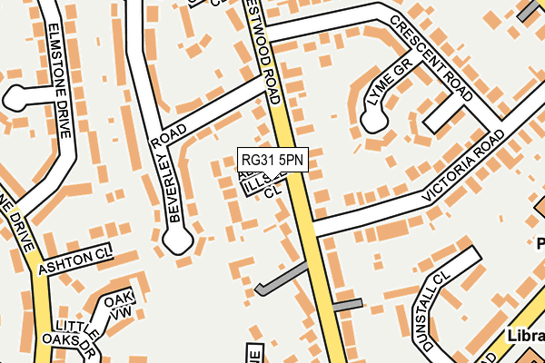 RG31 5PN map - OS OpenMap – Local (Ordnance Survey)