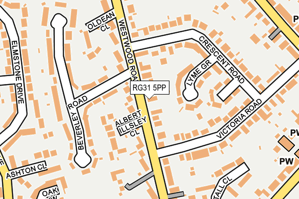 RG31 5PP map - OS OpenMap – Local (Ordnance Survey)