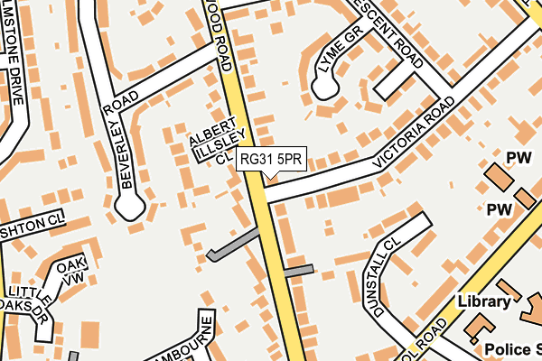 RG31 5PR map - OS OpenMap – Local (Ordnance Survey)