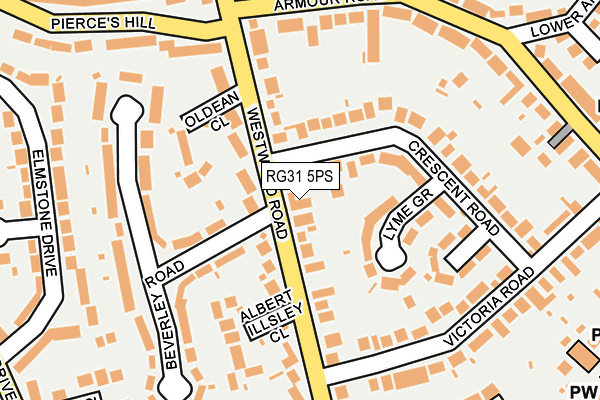 RG31 5PS map - OS OpenMap – Local (Ordnance Survey)