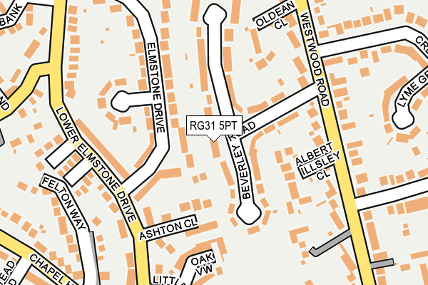 RG31 5PT map - OS OpenMap – Local (Ordnance Survey)