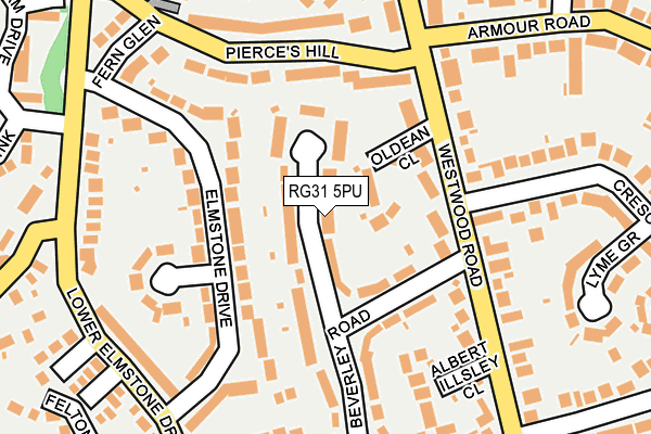 RG31 5PU map - OS OpenMap – Local (Ordnance Survey)