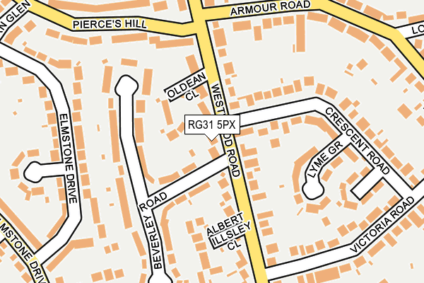 RG31 5PX map - OS OpenMap – Local (Ordnance Survey)