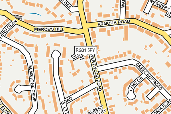 RG31 5PY map - OS OpenMap – Local (Ordnance Survey)