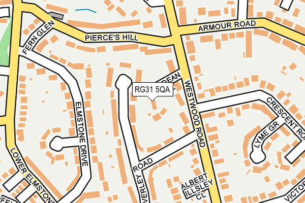 RG31 5QA map - OS OpenMap – Local (Ordnance Survey)