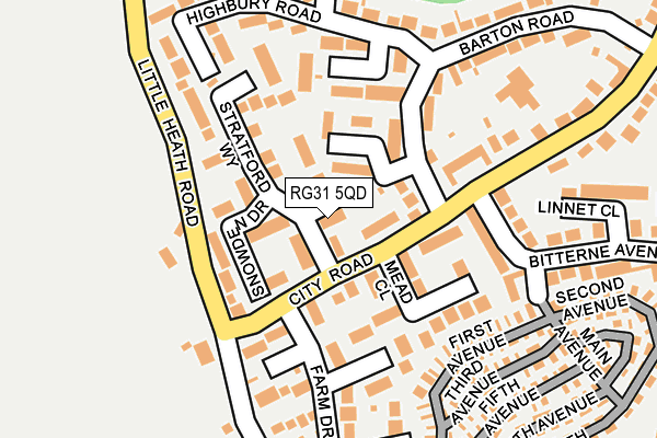 RG31 5QD map - OS OpenMap – Local (Ordnance Survey)