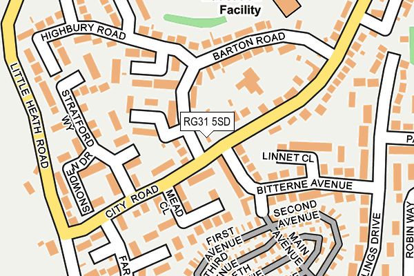 RG31 5SD map - OS OpenMap – Local (Ordnance Survey)