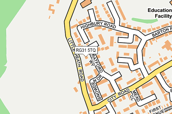 RG31 5TQ map - OS OpenMap – Local (Ordnance Survey)