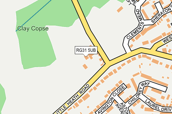 RG31 5UB map - OS OpenMap – Local (Ordnance Survey)