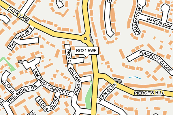 RG31 5WE map - OS OpenMap – Local (Ordnance Survey)
