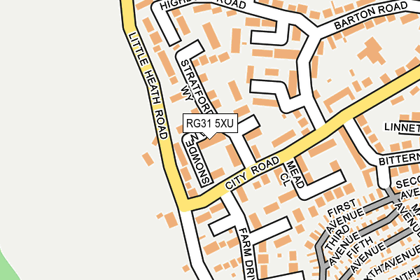 RG31 5XU map - OS OpenMap – Local (Ordnance Survey)