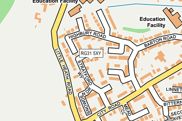 RG31 5XY map - OS OpenMap – Local (Ordnance Survey)