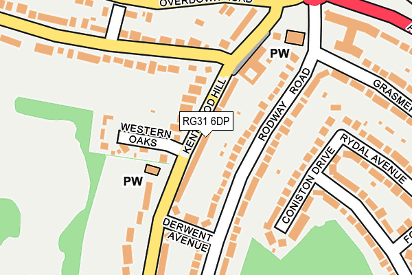 RG31 6DP map - OS OpenMap – Local (Ordnance Survey)