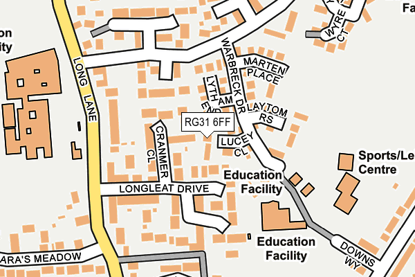 RG31 6FF map - OS OpenMap – Local (Ordnance Survey)