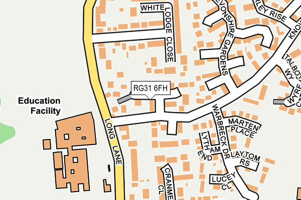 RG31 6FH map - OS OpenMap – Local (Ordnance Survey)