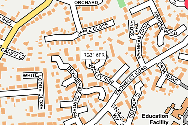 RG31 6FR map - OS OpenMap – Local (Ordnance Survey)