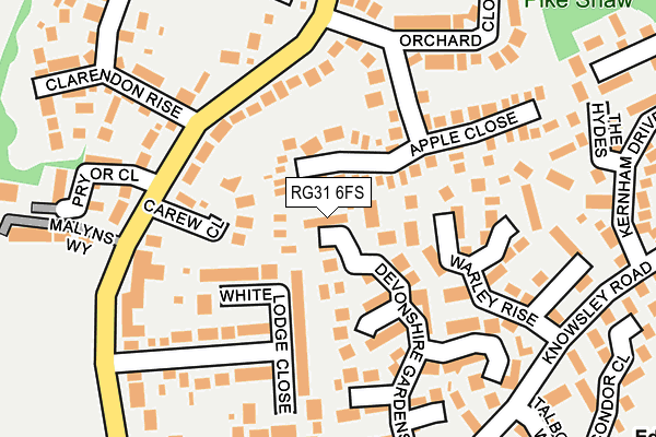 RG31 6FS map - OS OpenMap – Local (Ordnance Survey)