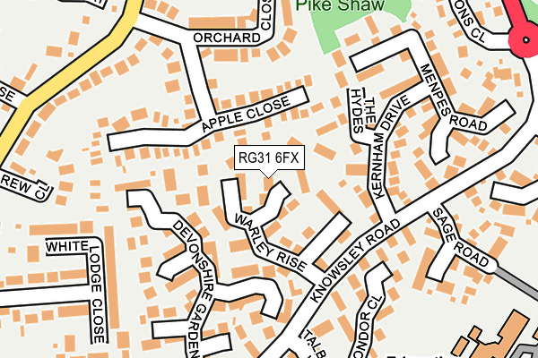 RG31 6FX map - OS OpenMap – Local (Ordnance Survey)