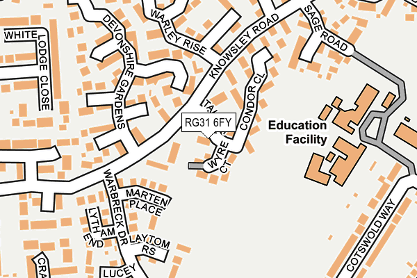 RG31 6FY map - OS OpenMap – Local (Ordnance Survey)