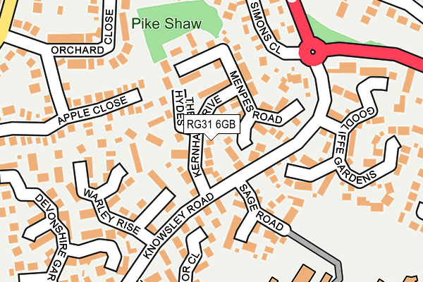 RG31 6GB map - OS OpenMap – Local (Ordnance Survey)