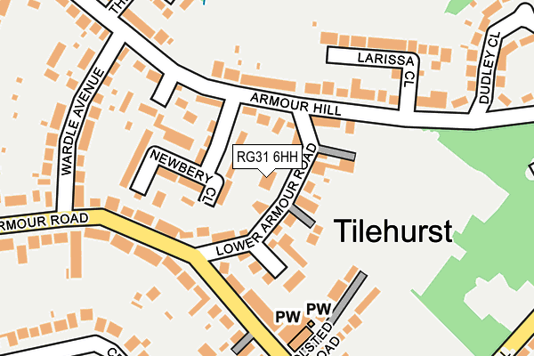 Map of CAR SERVICE CENTRE READING LIMITED at local scale