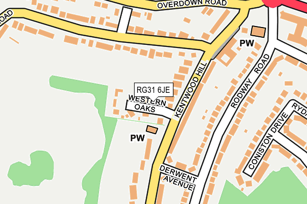 RG31 6JE map - OS OpenMap – Local (Ordnance Survey)