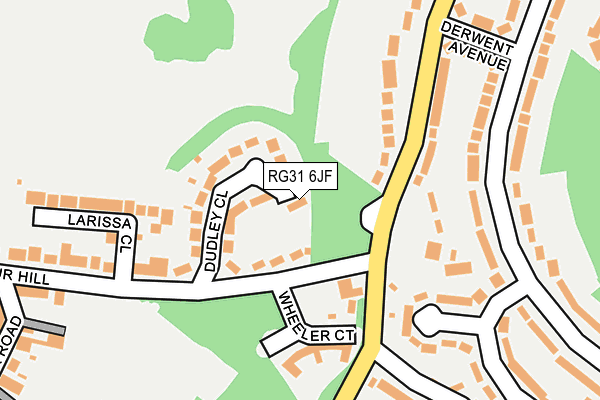 RG31 6JF map - OS OpenMap – Local (Ordnance Survey)