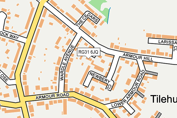 RG31 6JQ map - OS OpenMap – Local (Ordnance Survey)