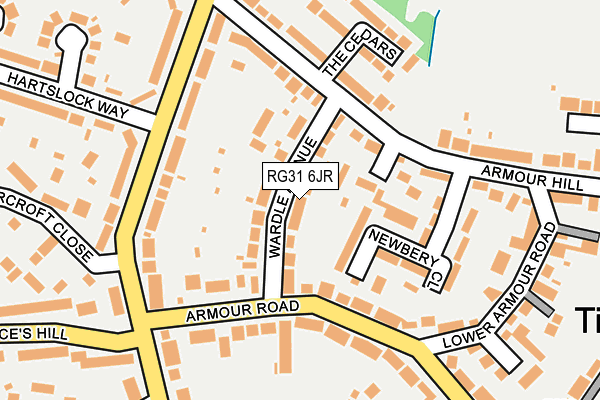 RG31 6JR map - OS OpenMap – Local (Ordnance Survey)