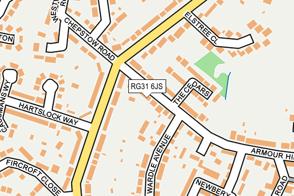 RG31 6JS map - OS OpenMap – Local (Ordnance Survey)