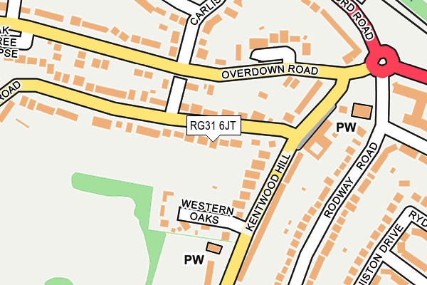 RG31 6JT map - OS OpenMap – Local (Ordnance Survey)
