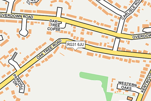 RG31 6JU map - OS OpenMap – Local (Ordnance Survey)