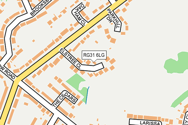 RG31 6LG map - OS OpenMap – Local (Ordnance Survey)