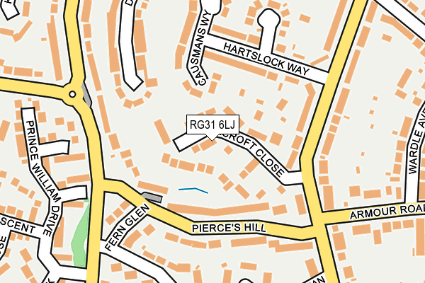 RG31 6LJ map - OS OpenMap – Local (Ordnance Survey)