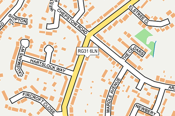 RG31 6LN map - OS OpenMap – Local (Ordnance Survey)
