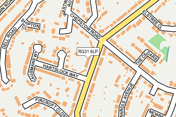 RG31 6LP map - OS OpenMap – Local (Ordnance Survey)