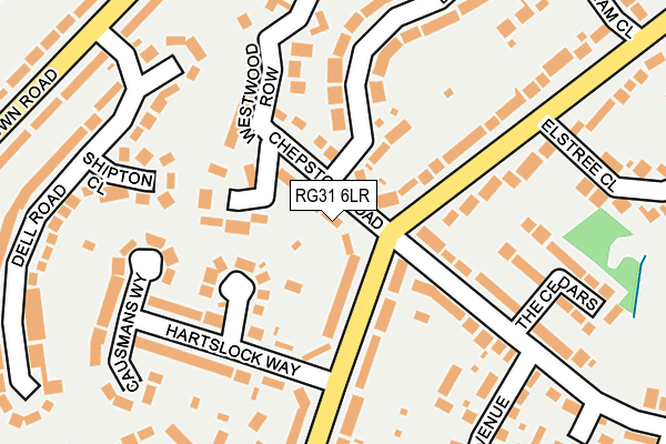 RG31 6LR map - OS OpenMap – Local (Ordnance Survey)