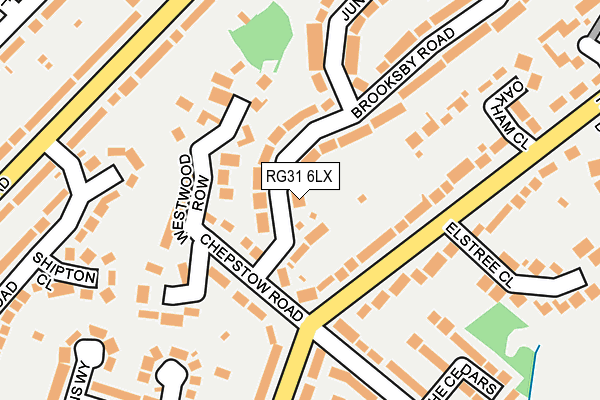 RG31 6LX map - OS OpenMap – Local (Ordnance Survey)