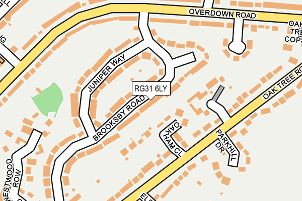 RG31 6LY map - OS OpenMap – Local (Ordnance Survey)