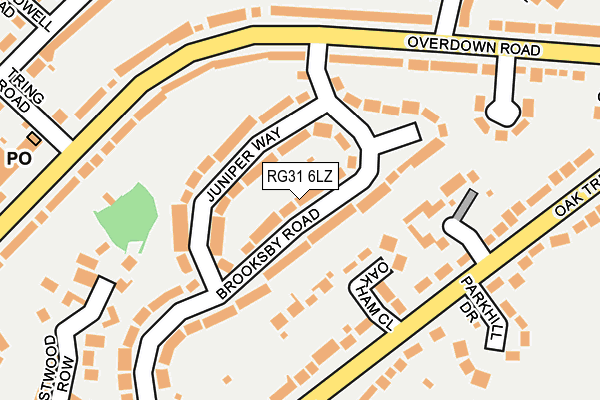 RG31 6LZ map - OS OpenMap – Local (Ordnance Survey)