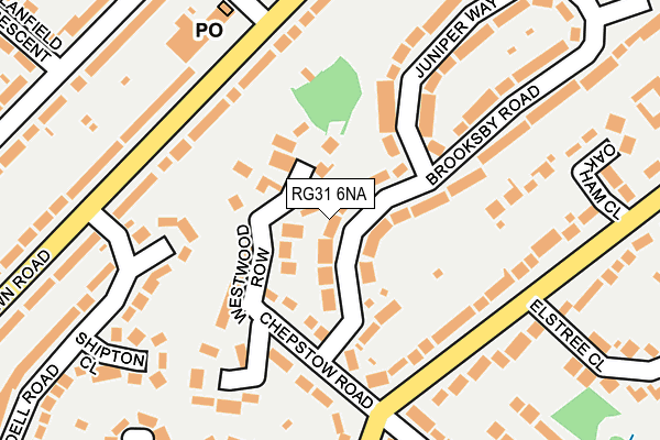 RG31 6NA map - OS OpenMap – Local (Ordnance Survey)