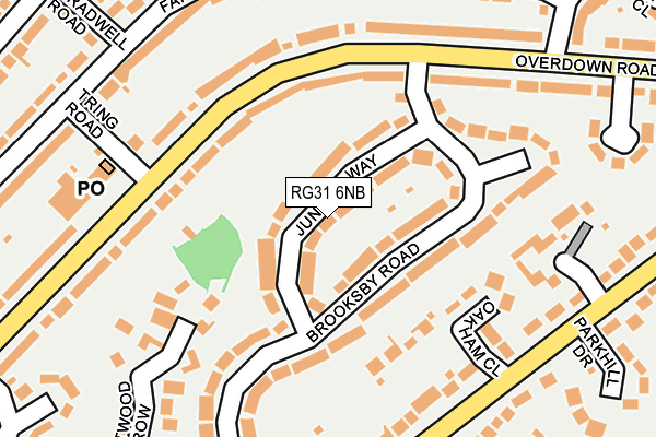 RG31 6NB map - OS OpenMap – Local (Ordnance Survey)